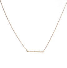 Load image into Gallery viewer, DIAMOND BAR NECKLACE (MADE TO ORDER)