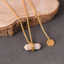 Load image into Gallery viewer, BEIGE JASPER PENCIL NECKLACE