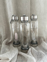 Load image into Gallery viewer, CRYSTAL WATER BOTTLE, ROSE QUARTZ