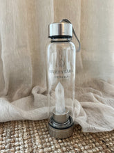 Load image into Gallery viewer, CRYSTAL WATER BOTTLE, CLEAR QUARTZ