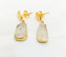 Load image into Gallery viewer, RAW MOONSTONE GOLD DROPS