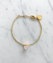Load image into Gallery viewer, ROSE QUARTZ PENCIL BRACELET