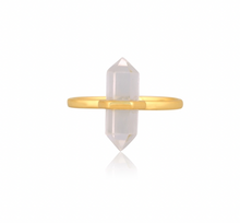 Load image into Gallery viewer, CLEAR QUARTZ PENCIL RING