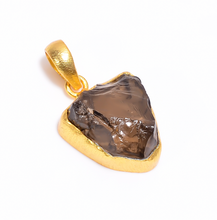 Load image into Gallery viewer, SMOKEY GOLD DROP NECKLACE
