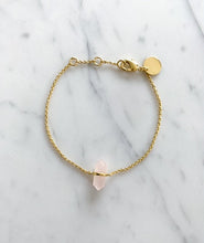 Load image into Gallery viewer, ROSE QUARTZ PENCIL BRACELET
