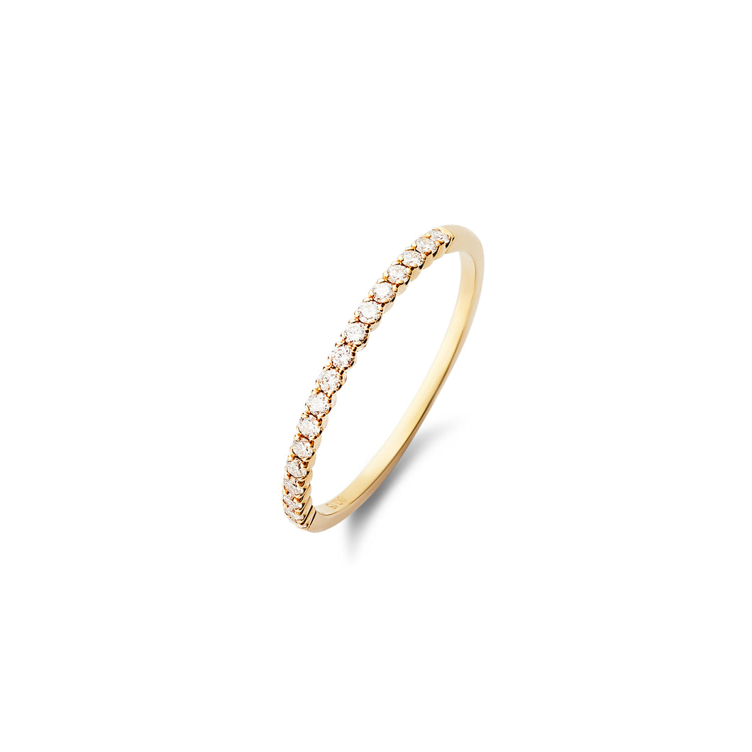 PAVE DIAMOND BAND / GOLD (MADE TO ORDER)